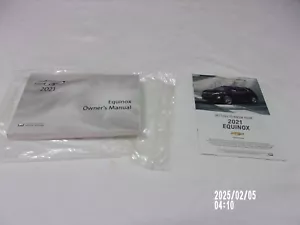 2021 CHEVROLET EQUINOX OWNER'S MANUAL 2 PC SET. OEM. EXCELLENT CONDITION. - Picture 1 of 3