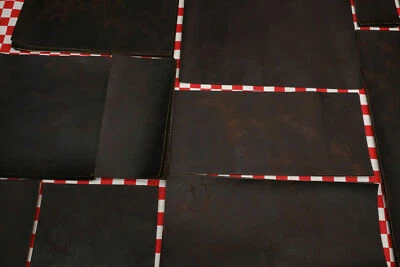 HORWEEN DARK MOCHA APACHE 3 to 3.5 oz. LEATHER CUTS, ROUGHT BACK SIDE, SELECT. - Image 1 of 4