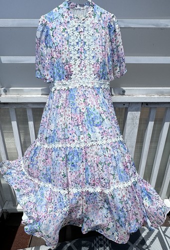 Abito leggero floreale Kate Spade New York raro trovato NUOVO taglia 10