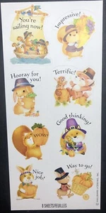 Vintage Hallmark Thanksgiving Sticker Sheet *ONE SHEET ONLY* - Picture 1 of 1