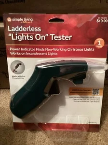 SIMPLE LIVING 750001 LADDERLESS "LIGHTS ON" TESTER LED POWER INDICATOR - Picture 1 of 2
