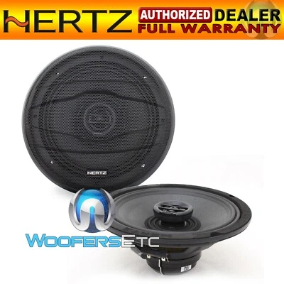 HERTZ SX 200 NEO 8" SPL SHOW 2-WAY PEI TWEETERS COAXIAL MOTORCYCLE CAR SPEAKERS - Image 1 of 4