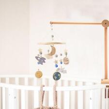 Baby Crib Mobile Hanging Bed Bell Holder Toy Arm Bracket Wooden Frame