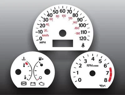 White Face Gauges for 2003-2004 Saturn Ion - Image 1 of 4