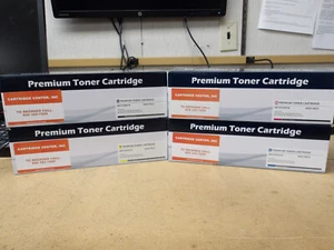 Lot of 4 Toners (1 Each of CF500X, CF501X, CF502X, CF503X) F/HP Color LaserJets - Picture 1 of 6