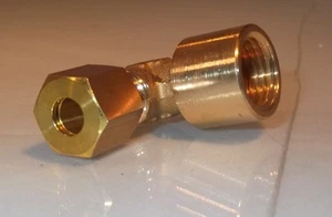 1/8 Bsp Female To 6mm Compression Elbow Air + Water Fitting & Aga Cookers - Picture 1 of 1