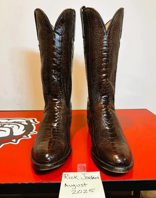 Lucchese Handmade Classics, The "Anderson" Full Ostrich Leg em tamanho 9D masculino - Imagem 1 de 4