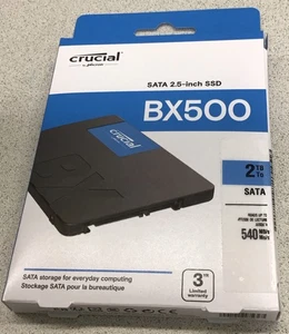SSD crucial bx500 2 TB SATA de 2 t pulgadas - Imagen 1 de 3