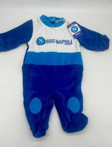 TUTINA NEONATO MASCHIO CON PIEDINO CINIGLIA MANICA LUNGA ZERO&CO. SSC NAPOLI TCN - Foto 1 di 3