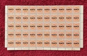 Austria #J189, 3g estampillas de ocupación, 1946 posguerra media hoja/50, NH (R13-102) - Imagen 1 de 1