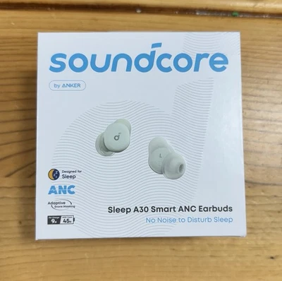 Soundcore Sleep A30 Smart ANC Earbuds By Anker / Mist green / SEALED - Image 1 of 4
