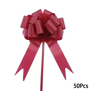 50Pcs DIY Pull Bows Gift Packaging Ribbons Craftsl Bows Pull - Picture 1 of 1