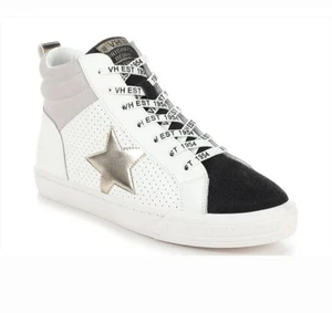 Vintage Havana VH EST 1954 High-Top Sneaker Weißgold Stern Chic & Stylisch  - Bild 1 von 8