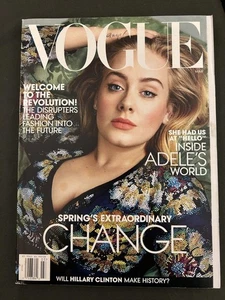 Vogue March 2016 Adele Special Issue Spring Cover US Edition Magazine - Picture 1 of 5
