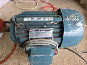 3 phase Electric Motor 1.5kW 3.8A Foot Mounted - Picture 1 of 5
