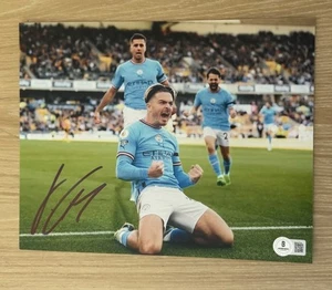 JACK GREALISH SIGNED MANCHESTER CITY 8X10 PHOTO BAS BECKETT - Picture 1 of 2