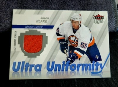 2007-08 Fleer Ultra - Ultra Uniformity Jason Blake Authentic Jersey Patch - Image 1 of 2