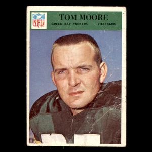 Tom Moore #86 POOR 1966 Philadelphia Green Bay Packers Vintage Football Card NFL - Picture 1 of 4