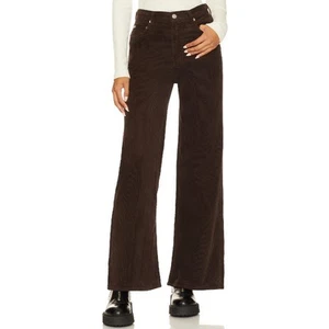 Citizens of Humanity Paloma Baggy Pants Women's Brown Corduroy Wide Leg Size 24 - Picture 1 of 8