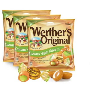 LOT OF 3 - Werther's Original Caramel Apple Filled 2.65oz Bags Werthers Candies - Picture 1 of 3