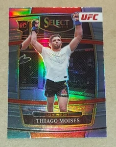 2022 Panini Select UFC THIAGO MOISES #24 Silver Prizm Rookie RC Lightweight - Picture 1 of 4