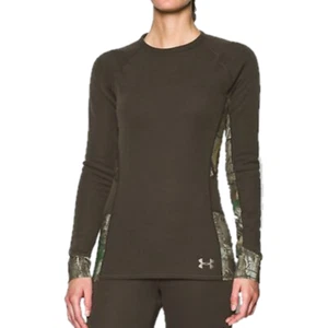 Under Armour Womens Extreme Season Top Base Size Large Brown NWT - Picture 1 of 11
