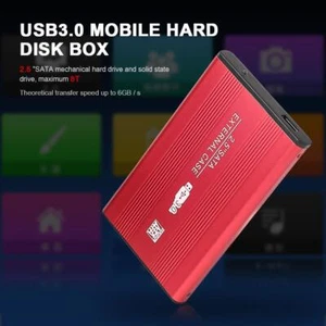 Aluminum 2.5 inch HDD SSD Box USB SATA3.0 Hard Drive Disk Mobile Enclosure Cases - Picture 1 of 10