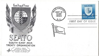 8 '60 FDCs SEATO SC#1151, Employ Handicapped 1155, Honoring Woman 1152 - Image 1 of 4