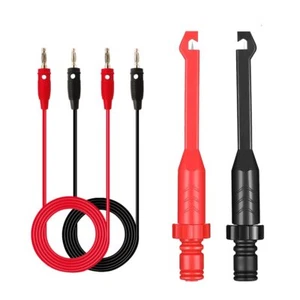 2PCS Multimeter Test Leads Set Electric Wire Piercing Probe Clip, Red - Picture 1 of 9
