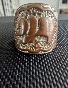 Copper Elephant Ring Size 9.5 - Picture 1 of 4