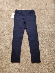 French Toast Girl’s Navy Flat Front Uniform Skinny Knit Pants Size 10 - Picture 1 of 4