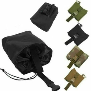 Tactical Molle Rivista Pieghevole Mag Munizioni Drop Dump Marsupio Cintura Militare Borsa - Foto 1 di 13