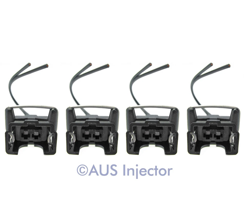 Juego de 4 coletas conectores inyector de combustible para Bosch EV1 Jetronic [EV1F-4] Foto 1 de 3