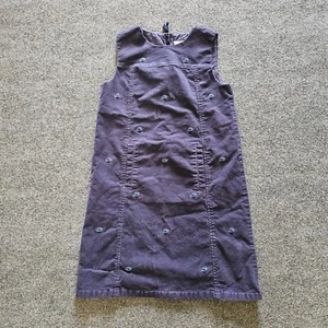 Vineyard Vines Dress Girls 14 Navy Blue Corduroy Whale Logo Sleeveless Classic - Picture 1 of 11