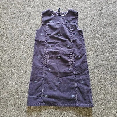 Vineyard Vines Dress Girls 14 Navy Blue Corduroy Whale Logo Sleeveless Classic - Image 1 of 4