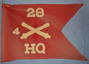 4th Bn., 28th Field Artillery Guidon (on Former Air Defense Artillery Guidon) - Picture 1 of 6