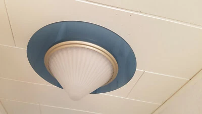 Arteluce Atena Deckenlampe Durchmesser ca. 50 cm hellblau blau weiss - Bild 1 von 4