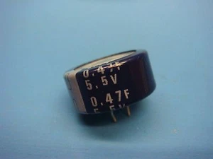 (1) ELNA DH-5R5D474 DYNACAP 0.47F 5.5V RADIAL BACKUP ELECTROLYTIC CAPACITOR - Picture 1 of 4