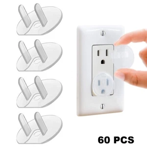 60 Stk. GE Sicherheitssteckdose Stecker Schutz Abdeckungen Kind Baby Proof 54615 - Bild 1 von 1