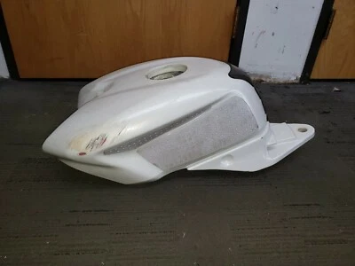 07-13 Ducati 848 1098 1198 Evo S R Gas Fuel Tank Petrol WHITE 2008 - Image 1 of 4