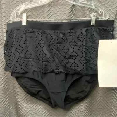 Calzoncillo de natación negro Lane Bryant talla 20 Foto 1 de 4