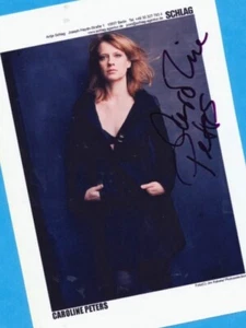 Caroline PETERS  (1)  Autogramm  Bild - Print Copy + Signierte STAR AK - GRATIS - Bild 1 von 1