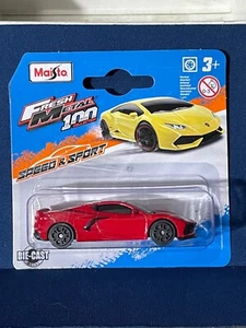 Maisto 2020 Chevrolet Corvette Stingray Coupe Z51 - 1:64 Short Card (Red) - Picture 1 of 2