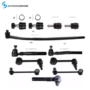 12pc Front Tie Rod Ends Sway Bars Ball Joints For 2007 - 2014 2015 Jeep WRANGLER - Picture 1 of 11