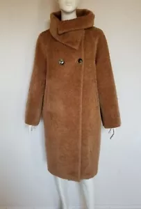 Max Mara Studio weicher sehr edler femininer Mantel Alpaka Wolle Kamel Braun - Bild 1 von 20