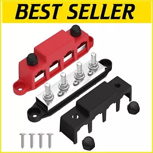 Stainless Steel Terminal Block - 400 Amp 12V DC & 48V Bus Bar for Automotive Use - Picture 1 of 8