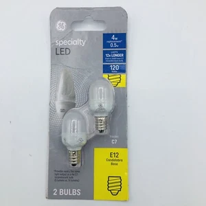 GE Lighting Specialty LED Bulbs Frosted C7 120 Volts 4 Watt Wall Outlet Light - Picture 1 of 3