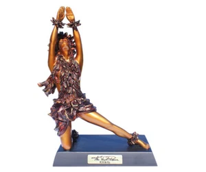 Kilakila "Strength" Hawaiian Hula Girl Statue Kim Taylor Reece Bronze color - Picture 1 of 1