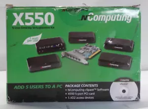 NComputing X550 5 User Desktop Virtualization Kit Add 5 Users (XD2 X 5) OPEN BOX - Picture 1 of 21