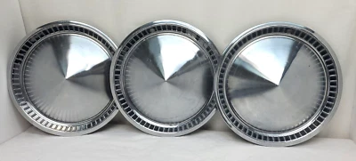 Plymouth Fury Belvedere 1957 14" cono cromado tapacubos tapacubos juego de 3 Foto 1 de 4